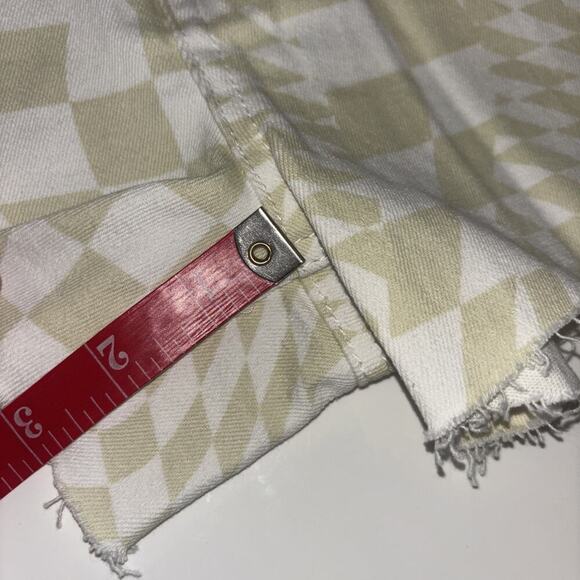 NWT Tinseltown Green Denim Cutoff Shorts Sz 5 / 27 Checkers Fairycore Grung Goth - Picture 5 of 7